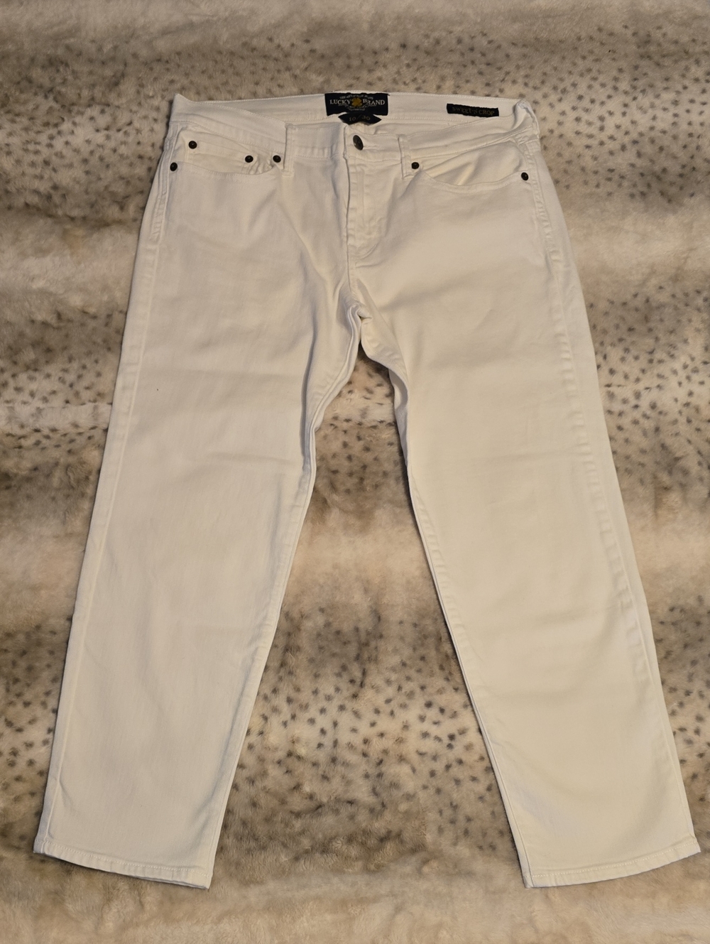 Lucky Brand Women's White Sweet 'N' Crop Jeans